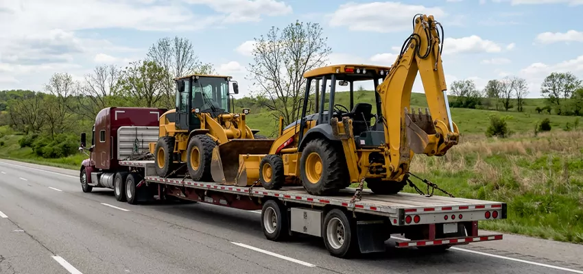 Loader and Backhoe Tractors Transport Hilo